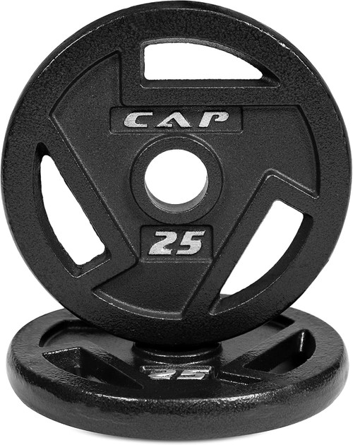 2-Inch Cast Iron Olympic Grip Plate, Multiple Choices Available, Charcoal 2-Inch Cast Iron Olympic Grip Plate, Multiple Choices Available, Charcoal