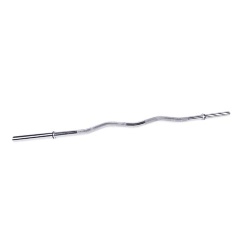 CAP Standard Solid Chromed E-Z Curl Bar, 47 in