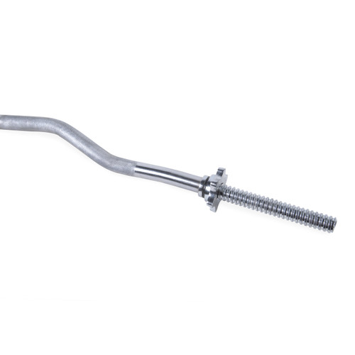 47 inch CAP Standard Threaded Solid Easy Curl Bar, close-up 47 inch CAP Standard Threaded Solid Easy Curl Bar, close-up
