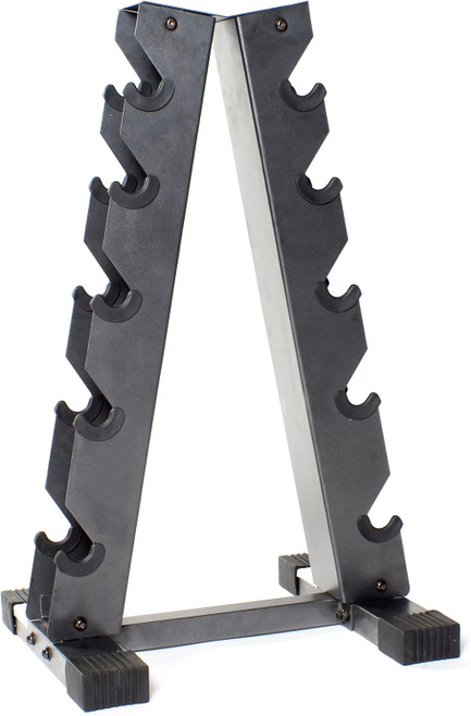 5-Tier A-Frame Dumbbell Rack with 200LB Capacity, Iron Grey 5-Tier A-Frame Dumbbell Rack with 200LB Capacity, Iron Grey