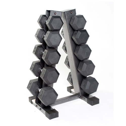 5-Tier A-Frame Dumbbell Rack with 200LB Capacity, Iron Grey 5-Tier A-Frame Dumbbell Rack with 200LB Capacity, Iron Grey