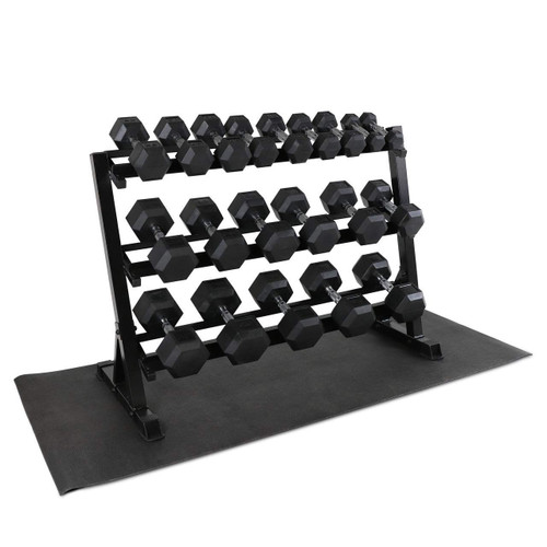 3-Tier Dumbbell Rack for 5-50LB Dumbbells with 1,000LB Capacity 3-Tier Dumbbell Rack for 5-50LB Dumbbells with 1,000LB Capacity