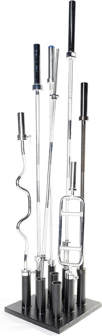 Commercial Vertical Olympic Bar Rack with 9-Bar Capacity Commercial Vertical Olympic Bar Rack with 9-Bar Capacity