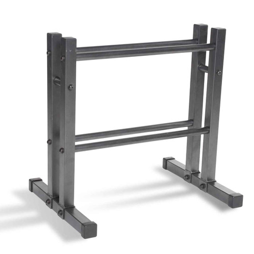 24" 2-Tier Multi-Purpose Steel Storage Rack with 300LB Capacity