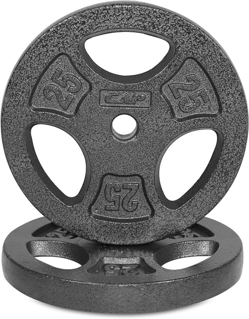 1-Inch Cast Iron Standard Grip Plate, Multiple Choices Available, Charcoal 1-Inch Cast Iron Standard Grip Plate, Multiple Choices Available, Charcoal