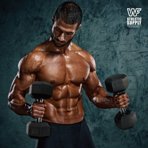 5-25lb Rubber Coated Hex Dumbbell Set with Storage Rack, Multiple Options 5-25lb Rubber Coated Hex Dumbbell Set with Storage Rack, Multiple Options