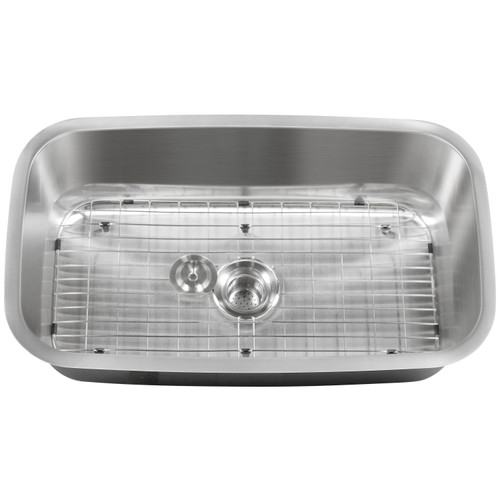 CAPHAUS?Undermount Single Bowl 16 Gauge Stainless Steel Kitchen Sink, 31-1/2" CAPHAUS?Undermount Single Bowl 16 Gauge Stainless Steel Kitchen Sink, 31-1/2"