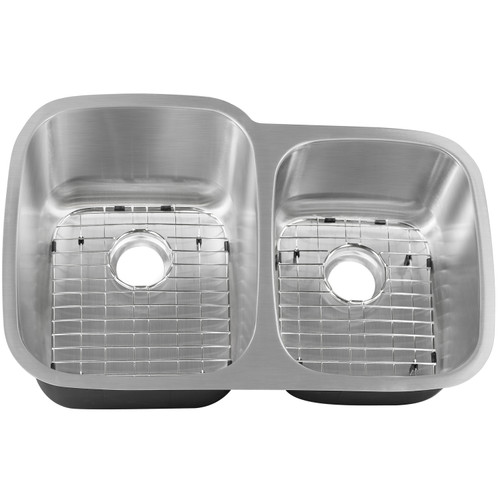 CAPHAUS? Undermount 60/40 Double Bowl 16 Gauge Stainless Steel Kitchen Sink, 32-1/4" CAPHAUS? Undermount 60/40 Double Bowl 16 Gauge Stainless Steel Kitchen Sink, 32-1/4"