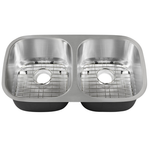 CAPHAUS?Undermount 50/50 Double Bowl 16 Gauge Stainless Steel Kitchen Sink, 32-1/2" CAPHAUS?Undermount 50/50 Double Bowl 16 Gauge Stainless Steel Kitchen Sink, 32-1/2"