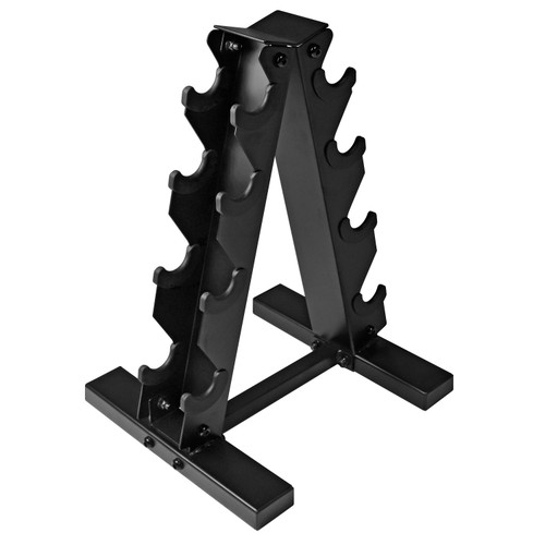 CAP Barbell A-Frame Dumbbell Weight Rack, Black, 4-Tier CAP Barbell A-Frame Dumbbell Weight Rack, Black, 4-Tier