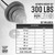 300lb Olympic Weight Plates Set with 7 ft. Olympic Barbell & Spring Clips