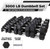 CAP Barbell 5-120 LB Rubber Coated Hex Dumbbell Set, Multiple Choices Available - Dumbbells Only