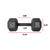 Cast Iron Solid Hexagon Black Dumbbells from 5–120 LB, Sold by Pair