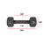 Cast Iron Solid Hexagon Black Dumbbells, Sold By Pair, Multi-Select Size Options