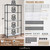 NSF Commercial Grade Heavy Duty Wire Shelving w/ Wheels and Clear Liners
