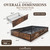 Industrial Metal Storage Bed Frame with 4 Drawers