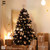Black & White Artificial Christmas Tree w/ Pre-Hinged Branch Tip & Foldable Stand, 4.5ft / 6ft