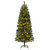 CAPHAUS 4.5 / 6 / 7.5 Feet Artificial Pre-lit Pencil Christmas Tree w/ 150 / 250 / 350 LED Lights