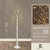 4/6/8 Feet, 48/72/96inch Full White Twinkling Pre-lit Birch Tree w/ LED Lights, Light Up Tree