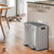 Dual Trash Can with Double Lids and 2 Compartment, 25L+25L (2 x 6.6 Gallon)