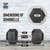 Rubber-Coated Hex Dumbbells with Non-Slip Grip Handle from 5–120 LB, Sold by Pair
