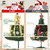 4.5 / 6 / 7.5 Feet Premium Full Artificial Pop Up Foldable Christmas Tree, Golden Ribbon