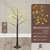 4/ 6/ 8 Feet, 48/ 72/ 96 inch Full Brown Twinkling Birch Tree w/ LED Lights