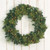 Lighted Christmas Eucalyptus & Pine Wreath, Pre-lit Artificial Door Wreath for Xmas
