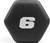 Black Neoprene Dumbbells wih Anti-slip Grip & Anti-roll Hexagon Shape, Sold by Pair