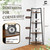 4-Tier Corner Ladder Shelf Tall Stand, available in 5 colors