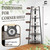 5-Tier Corner Ladder Shelf Tall Stand, available in 5 colors