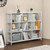 Cube Storage Organizer, 3 Tier Industrial Open Shelf Bookcase, 10-cube