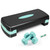 Adjustable 2 Level Aerobic Stepper Set with Dumbbells & Measuring Tape, Exercise Step for Home Fitness, 4 Colors Available