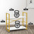 2-Tier Vertical Industrial Bookshelf