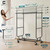 Heavy Duty Clothes Rack with Shelf, Wheels, Extendable Rods, Multiple Options