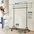 Heavy Duty Clothes Rack with Shelf, Wheels, Extendable Rods, Multiple Options