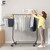 Heavy Duty Clothes Rack with Wheels and Extendable Rods, Multiple Options