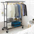 840LBS Capacity Heavy Duty Clothes Rack with Double Rods, 2 Shelves, Extendable Rods