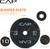 2-Inch Speckled Rubber Olympic Bumper Plate with Steel Hub, Multiple Choices Available