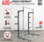 Squat Stand with J-Hooks & Pull up bar, Safety Spotter Arms, Plate Holder & Half Rack Conversion Kit Attachments Available