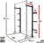 Squat Stand with J-Hooks & Pull up bar, Safety Spotter Arms, Plate Holder & Half Rack Conversion Kit Attachments Available