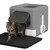 Foldable Cat Litter Box with Lid, Drawer Design, Two-Way Entry, Includes Scoop & Mat