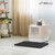 Double Door Fully Enclosed Cat Litter Box w/ Lid, Scoop,  Cat Mat & Odor Fitter, with Lockable Front Door