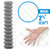 11.5 Gauge Galvanized Steel Chain Link Fence Fabric, Diamond Mesh Size 2-3/8 Inch, Multiple Options