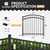 4FT Height x 4FT Width Heavy Duty Arched Decorative Fence Gate with Gate Lock, Multiple Options
