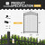 6FT Height x 4FT Width Heavy Duty Arched Decorative Fence Gate with Gate Lock, Multiple Options 