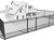 Heavy Duty Flat Top Fence Barrier Kit with 5FT Height X 6FT Width Panels, Flat Top Gate, Posts & Connectors, Multi-options