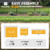 Heavy Duty Pinnacle Fence Barrier Kit with 6FT Height X 6FT Width Panels, Flat Top Gate, Posts & Connectors, Multi-options