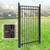 Heavy Duty Pinnacle Fence Barrier Kit with 6FT Height X 6FT Width Panels, Flat Top Gate, Posts & Connectors, Multi-options