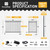 Heavy Duty Flat Top Fence Barrier Kit with 6FT Height X 8FT Width Panels, Pinnacle Gate, Posts & Connectors, Multi-options